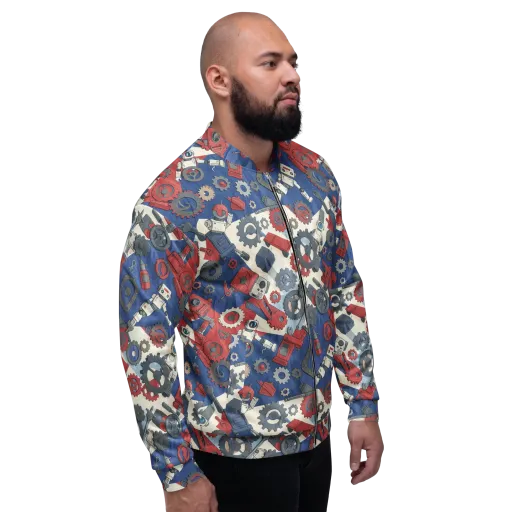 Clockwork Orbit on a Bomber Jacket