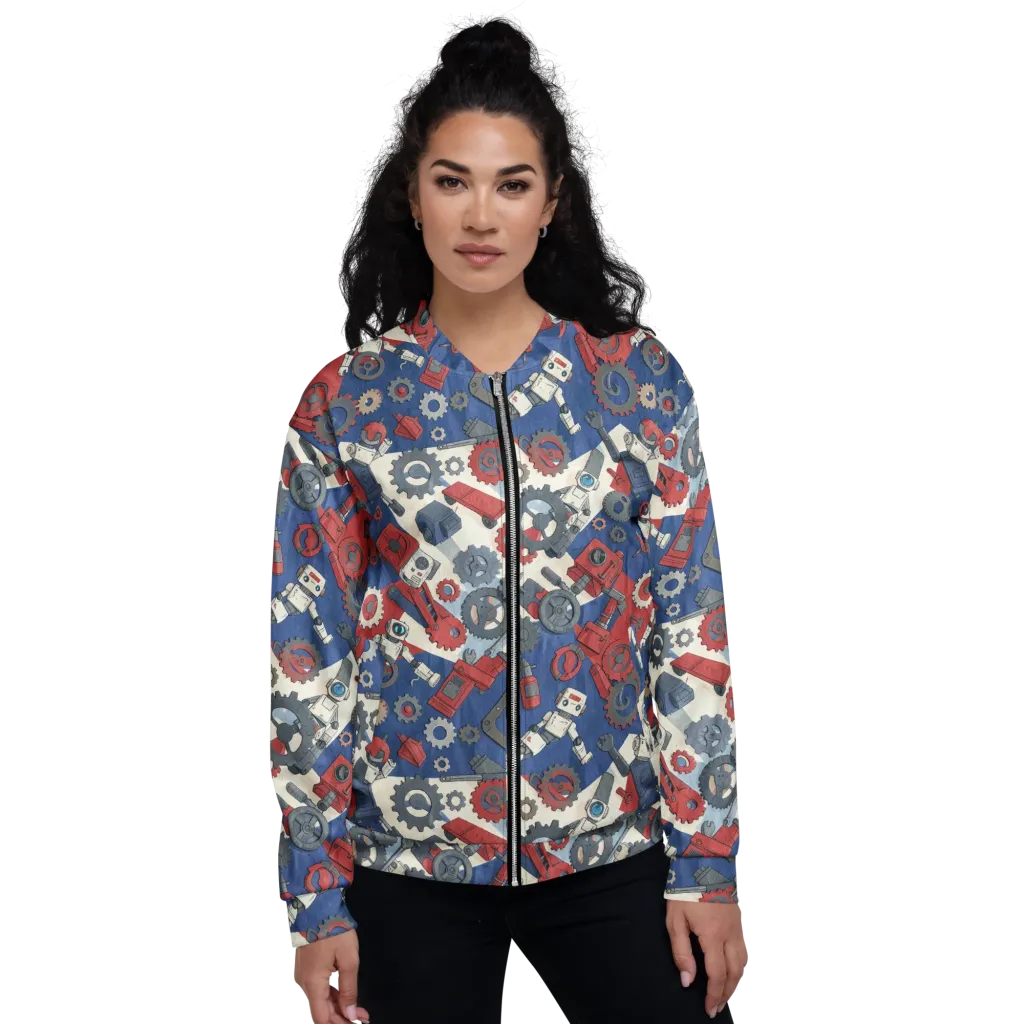 Clockwork Orbit on Bomber Jacket — Front