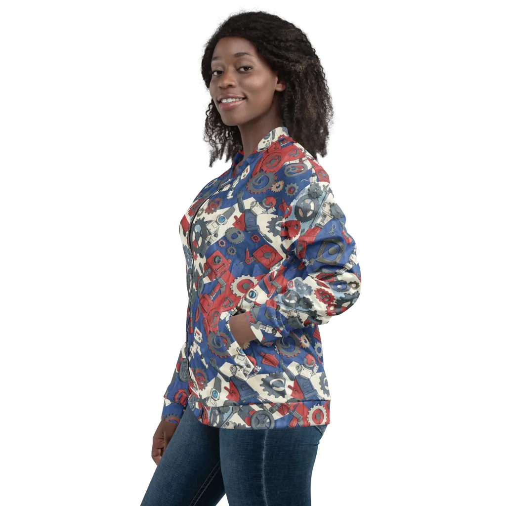 Clockwork Orbit on Bomber Jacket — Left