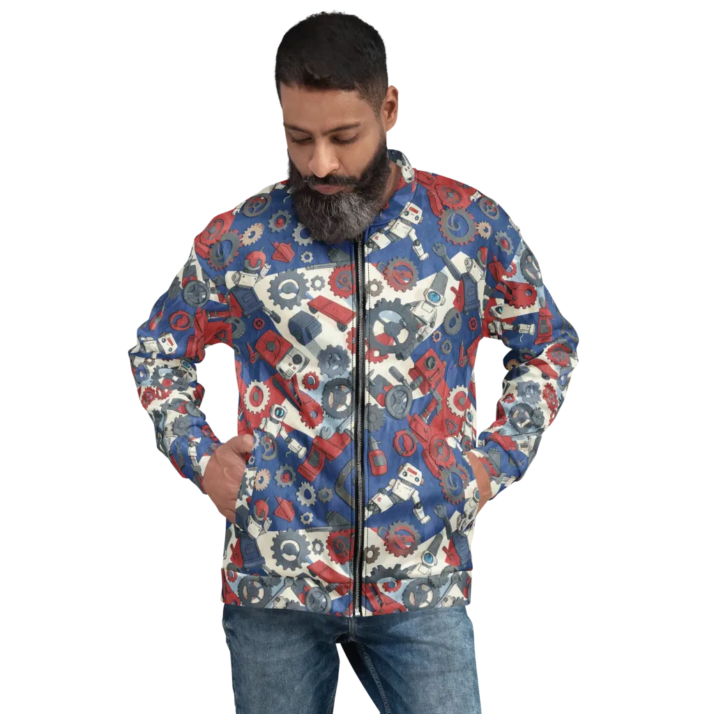Clockwork Orbit on Bomber Jacket — Front
