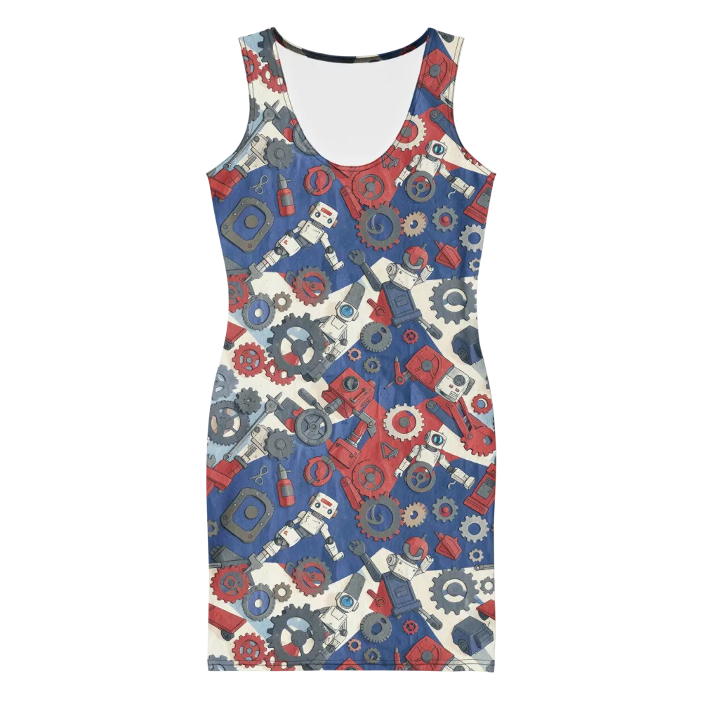 Clockwork Orbit on Bodycon Dress — Front