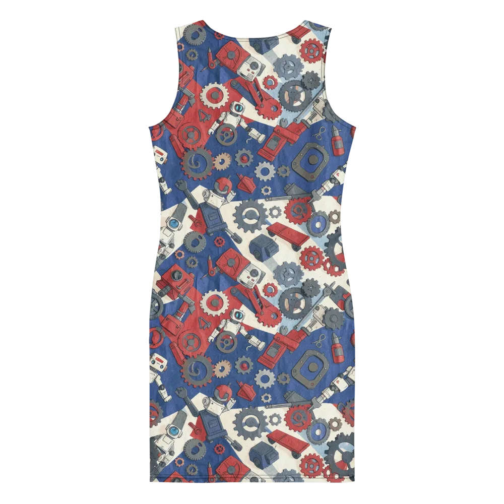 Clockwork Orbit on Bodycon Dress — Back