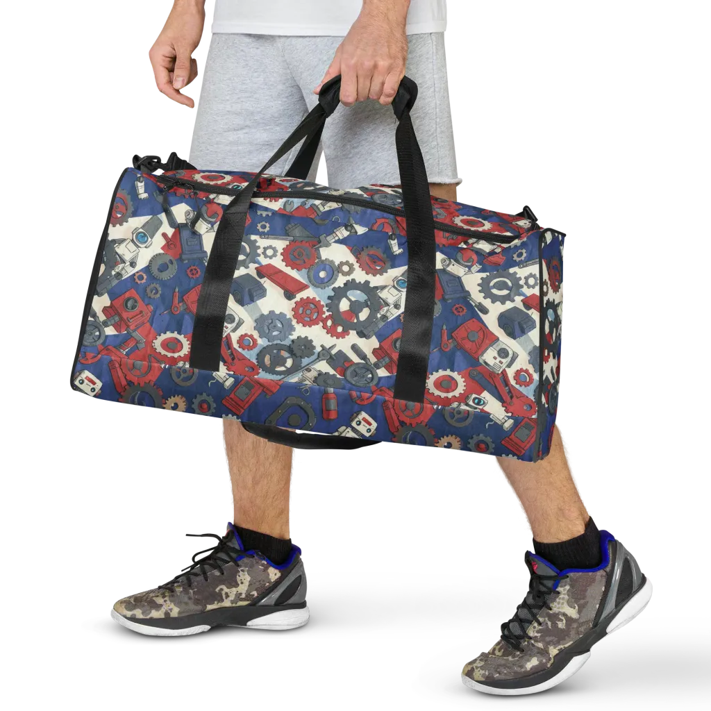 Clockwork Orbit on Duffle Bag — Front