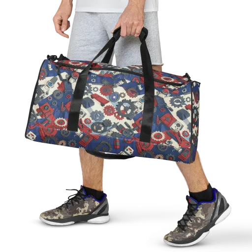 Clockwork Orbit on a Duffle Bag