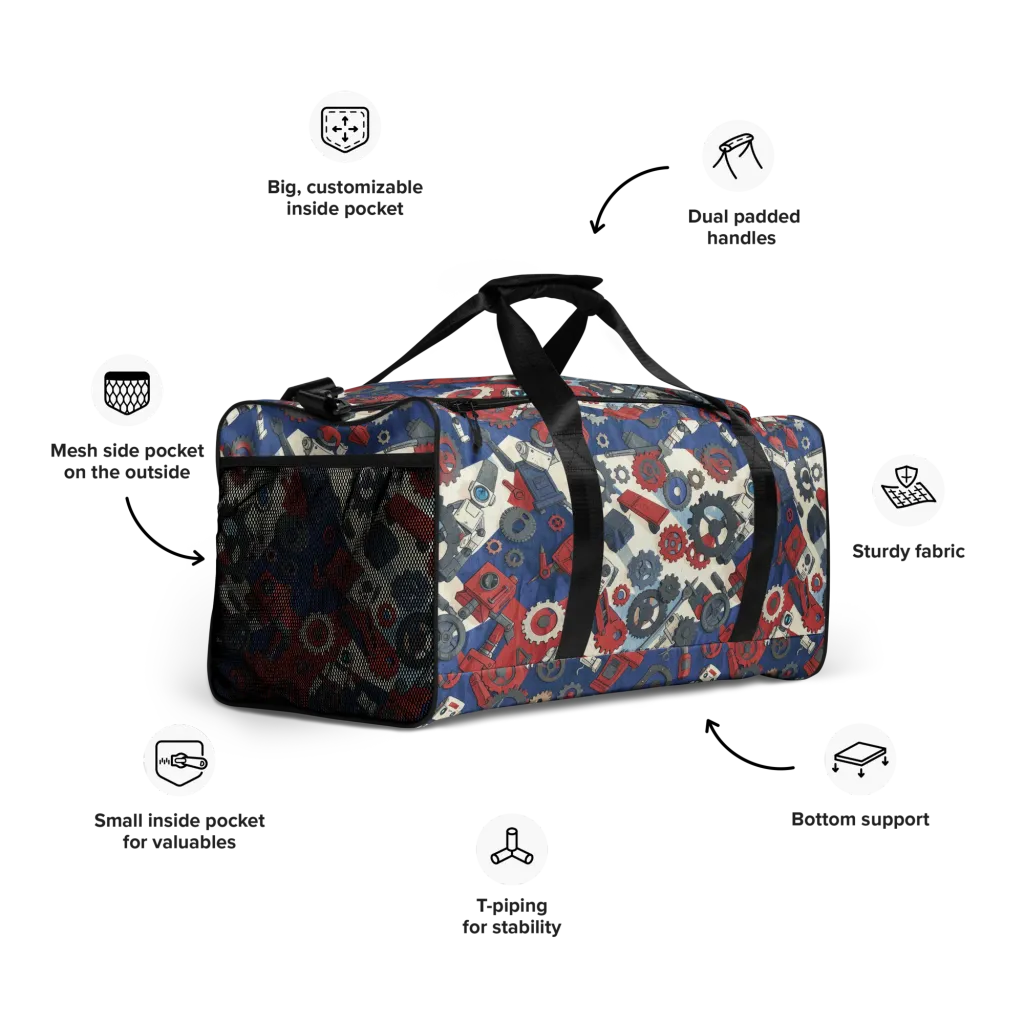 Clockwork Orbit on Duffle Bag — Right Front