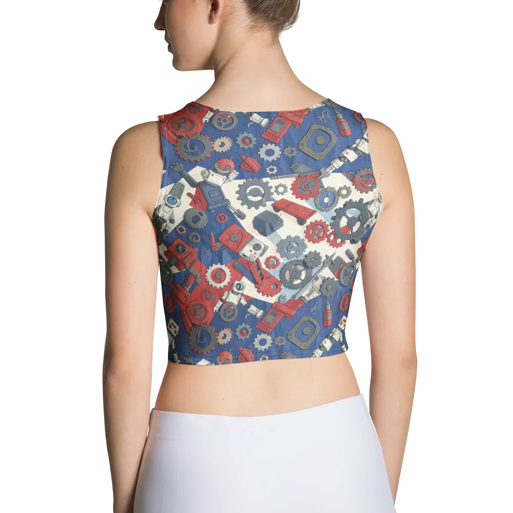 Clockwork Orbit on Crop Top — Back