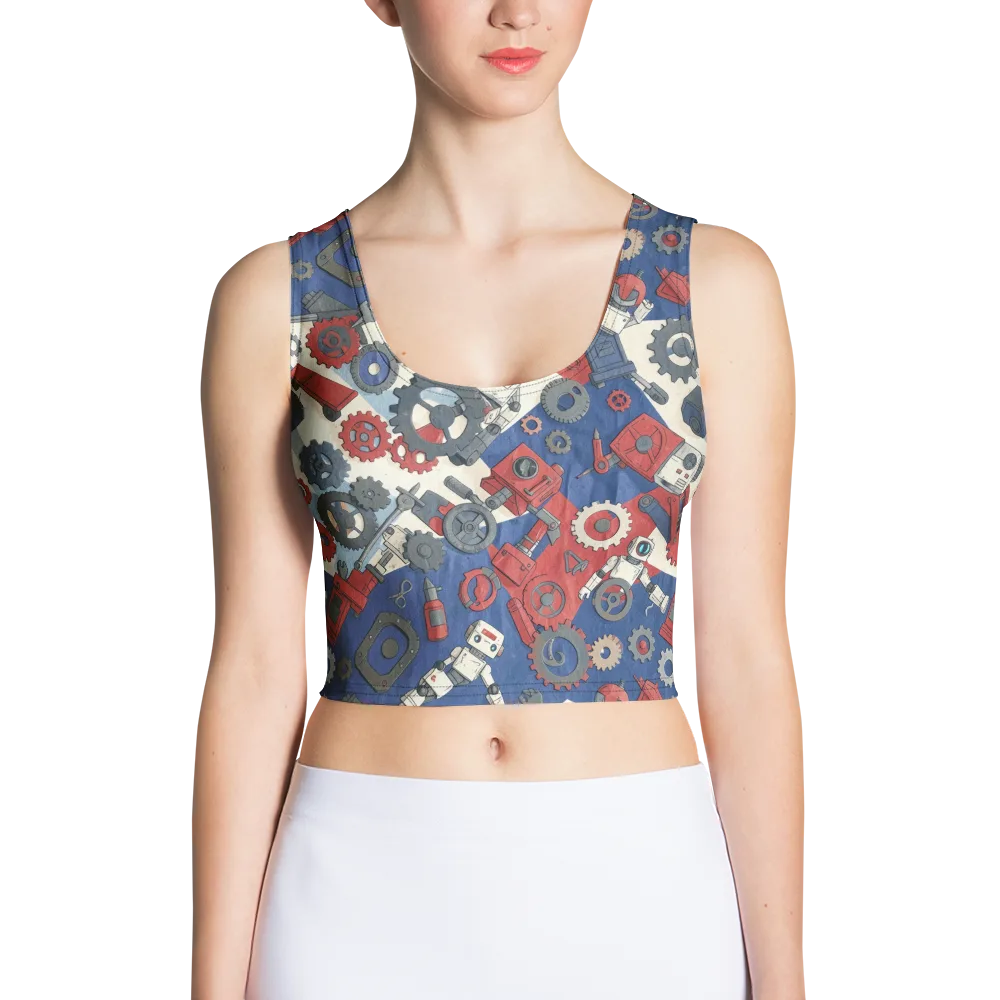 Clockwork Orbit on Crop Top — Front