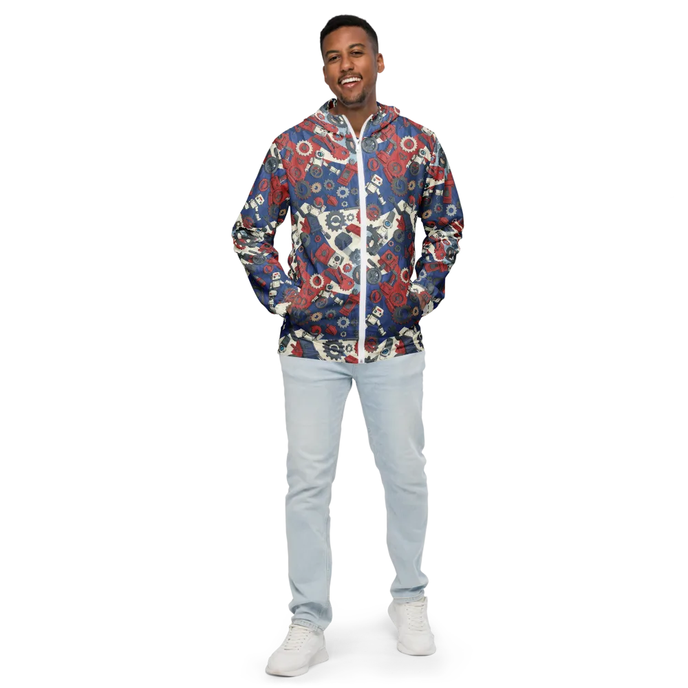 Clockwork Orbit on Men's Windbreaker — Front