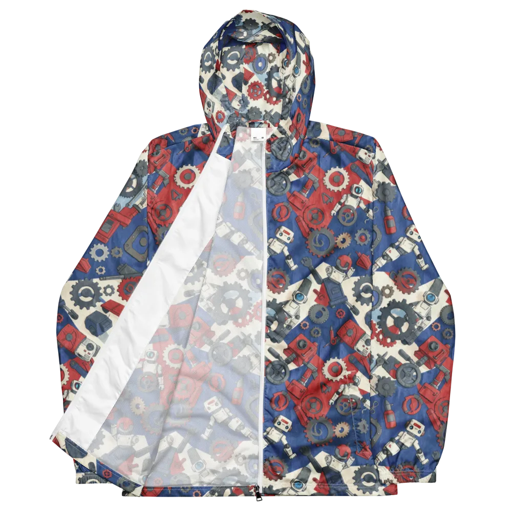 Clockwork Orbit on Men's Windbreaker — Front