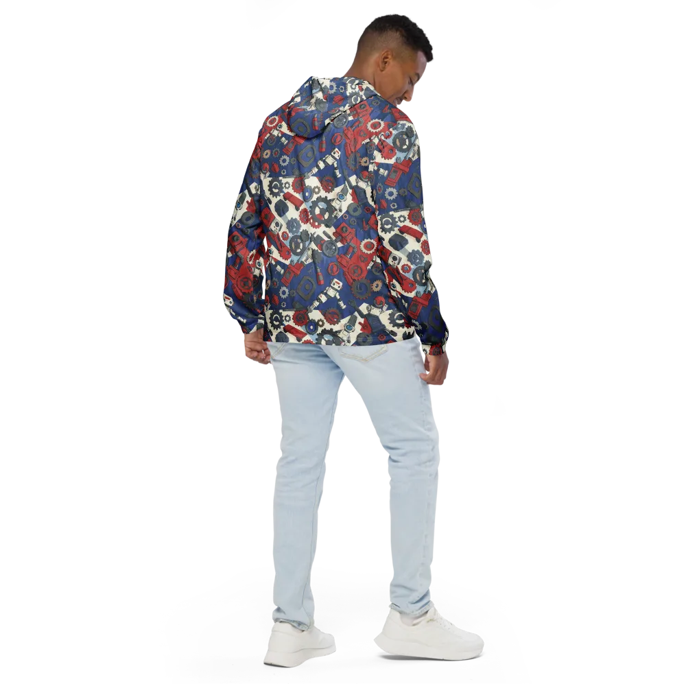 Clockwork Orbit on Men's Windbreaker — Back