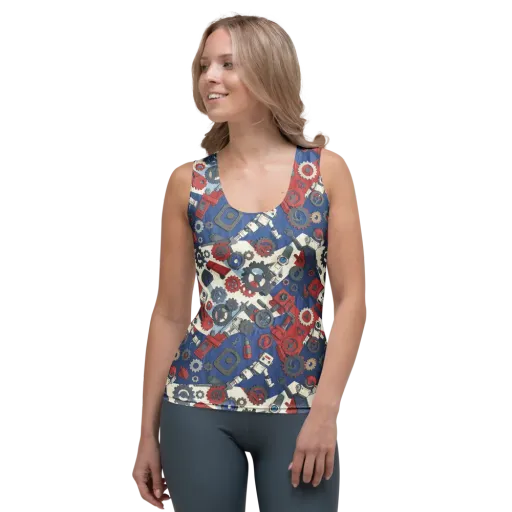 Clockwork Orbit on a Women's Tank Top