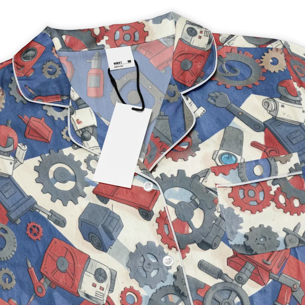 Clockwork Orbit on Women's Short Sleeve Pajama Top — Product details