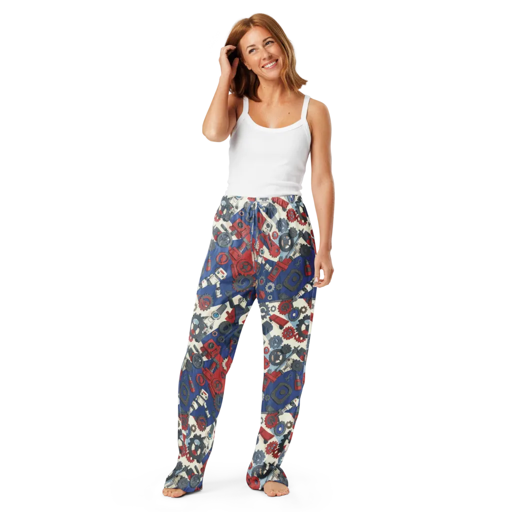 Clockwork Orbit on Women's Pajama Pants — Front