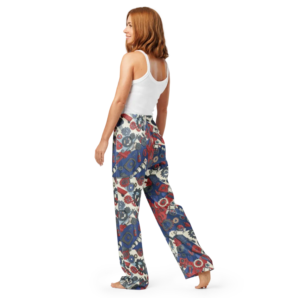 Clockwork Orbit on Women's Pajama Pants — Back