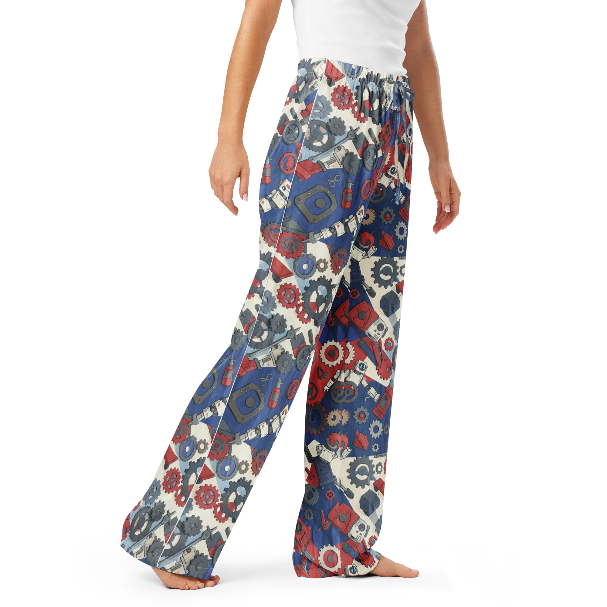 Clockwork Orbit on Women's Pajama Pants — Right Front