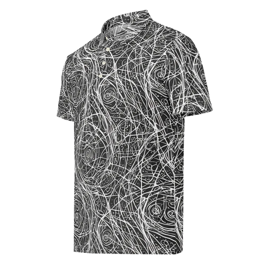Inkstorm on Men's Slim Fit Polo Shirt — Left Front