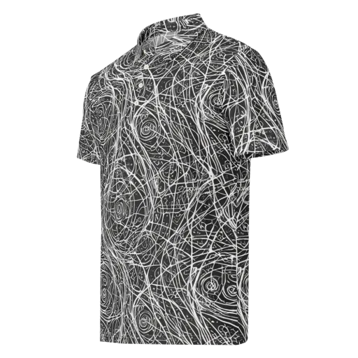 Inkstorm on a Men's Slim Fit Polo Shirt