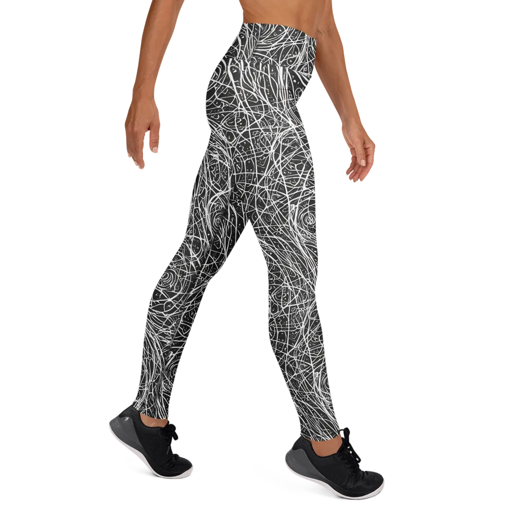 Inkstorm on Yoga Leggings — Right