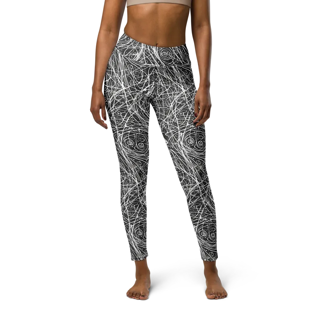 Inkstorm on Yoga Leggings — Front