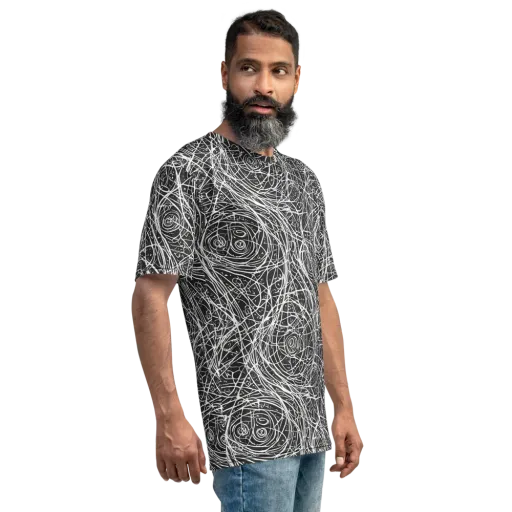 Inkstorm on a Men's Crew Neck T-Shirt