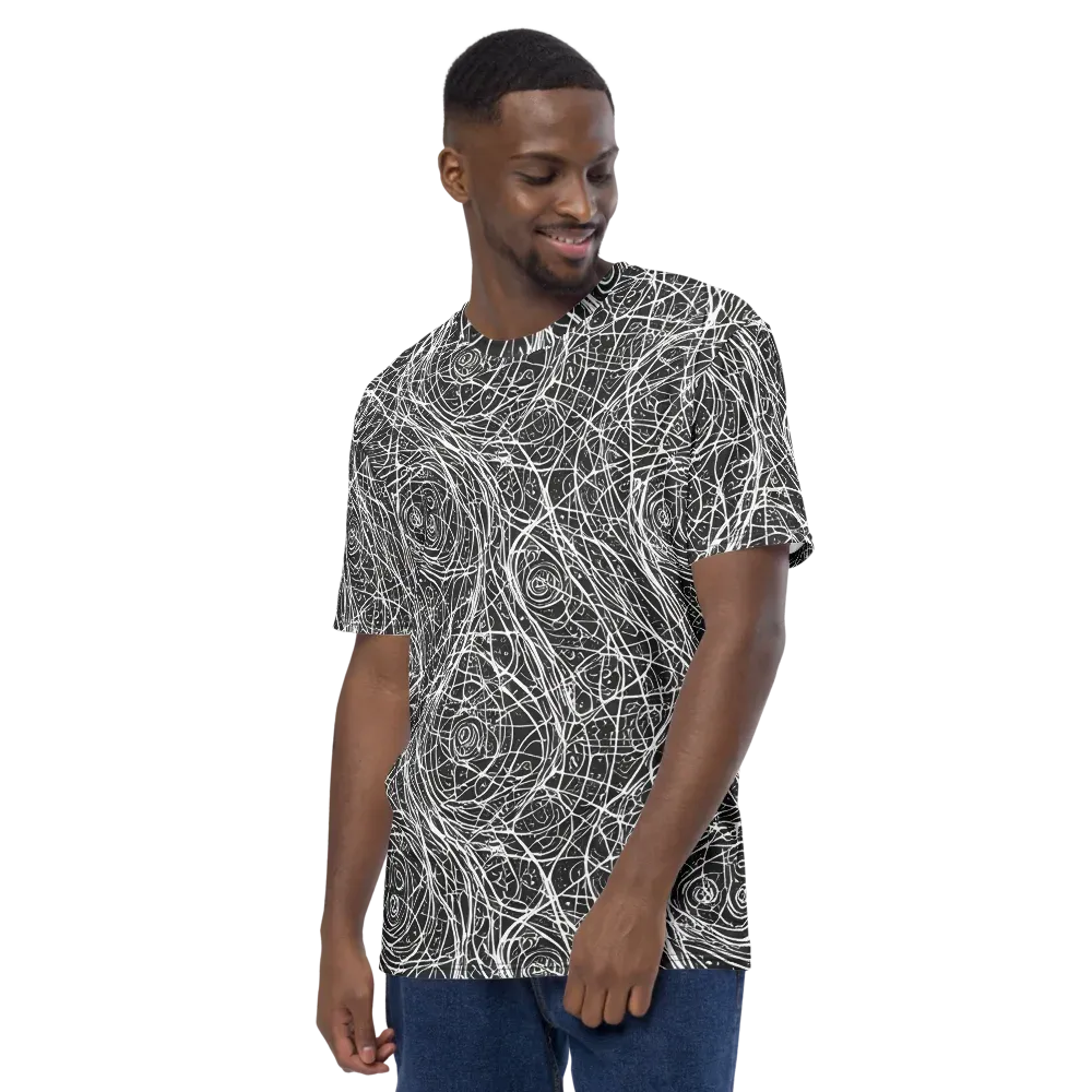 Inkstorm on Men's Crew Neck T-Shirt — Left