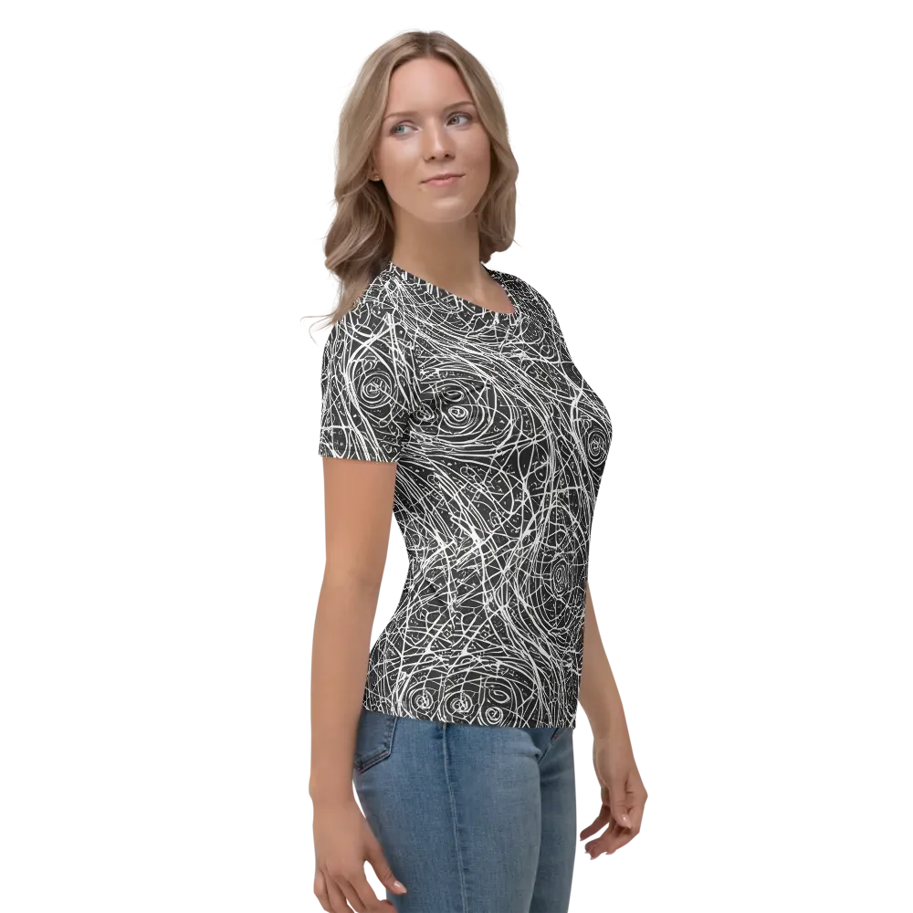 Inkstorm on Women's Crew Neck T-Shirt — Right