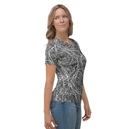 Inkstorm on a Women's Crew Neck T-Shirt