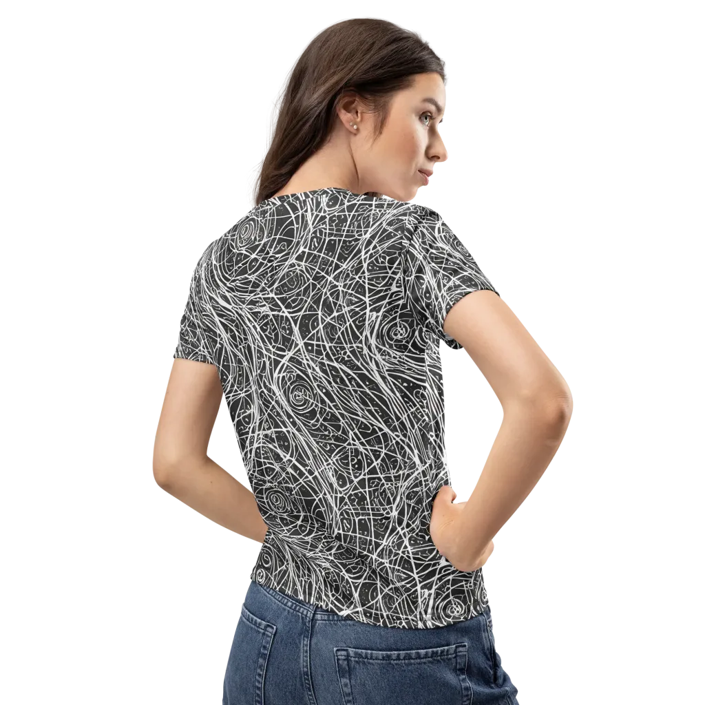 Inkstorm on Women's Crew Neck T-Shirt — Back