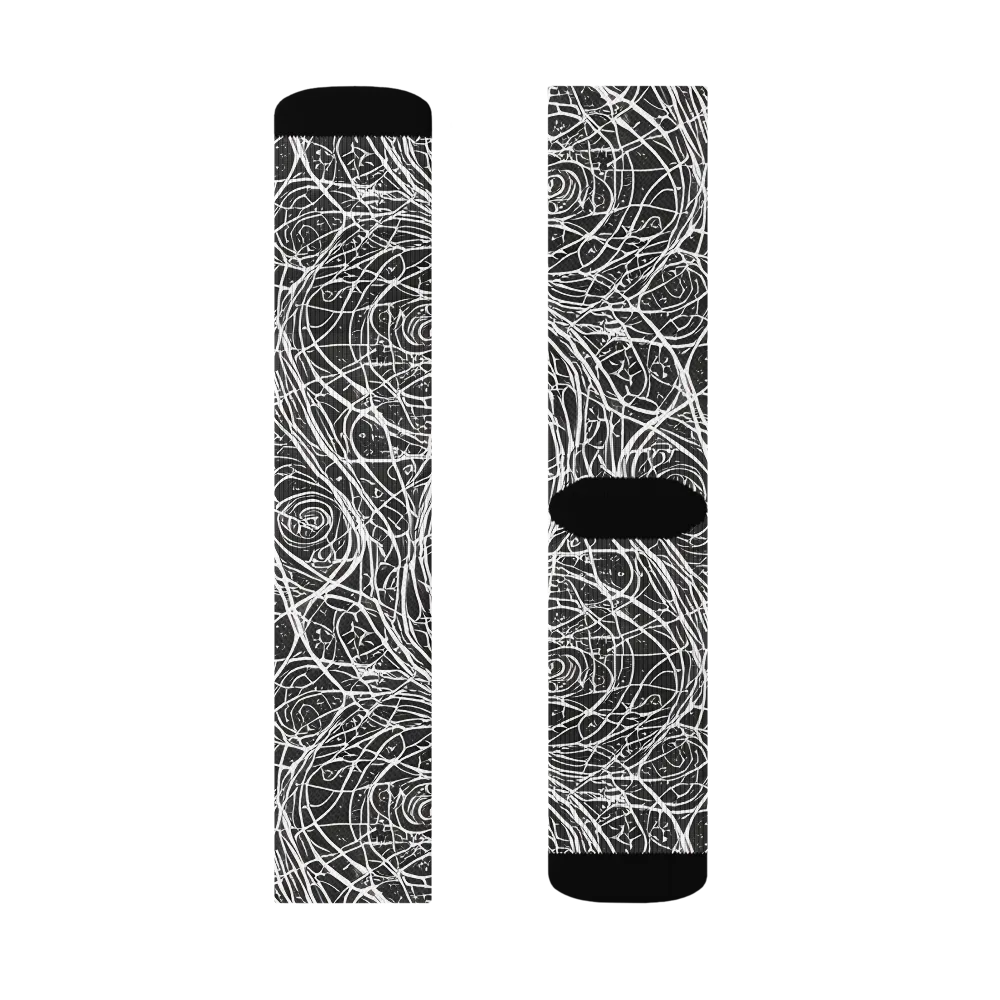 Inkstorm on Socks — Left Sock