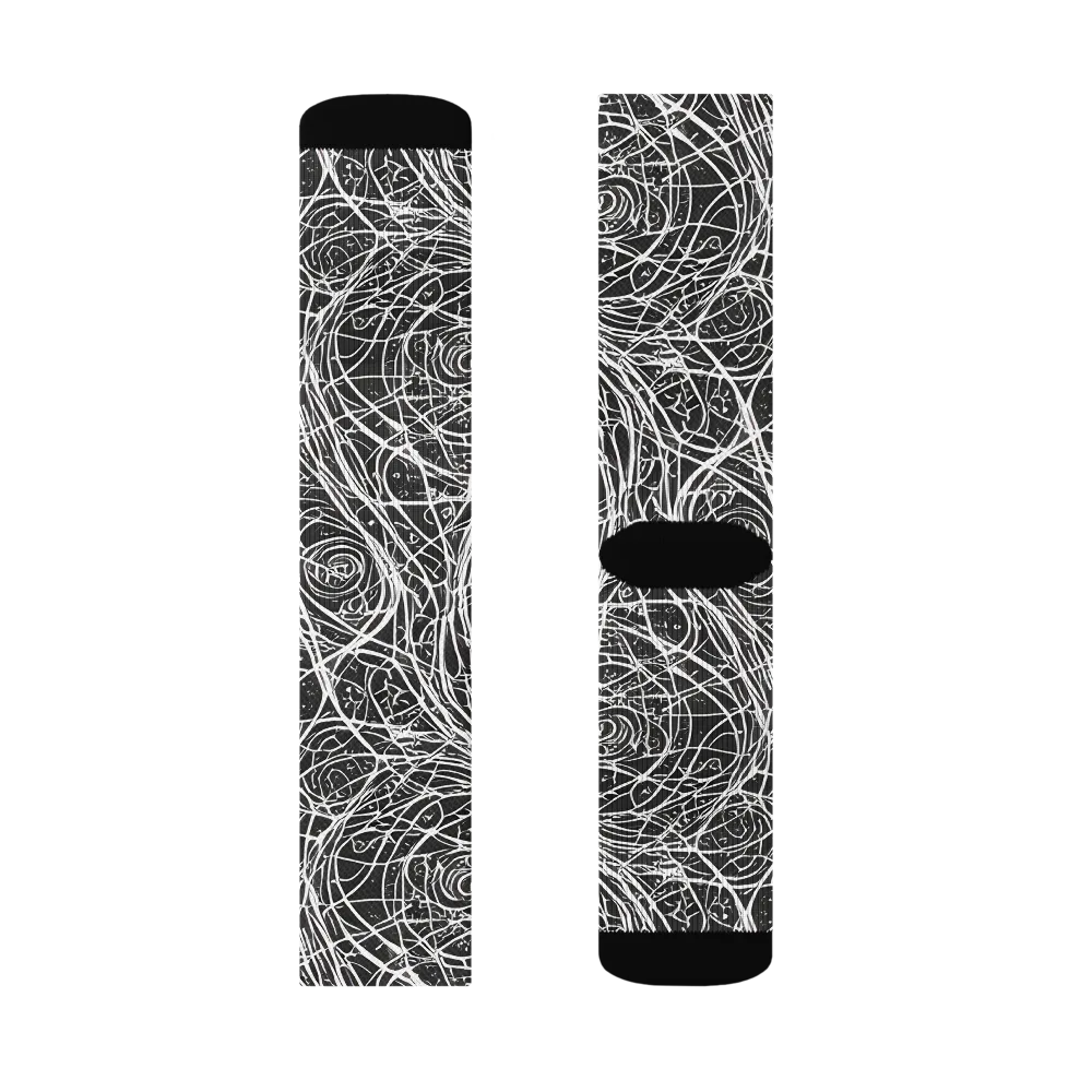 Inkstorm on Socks — Right Sock