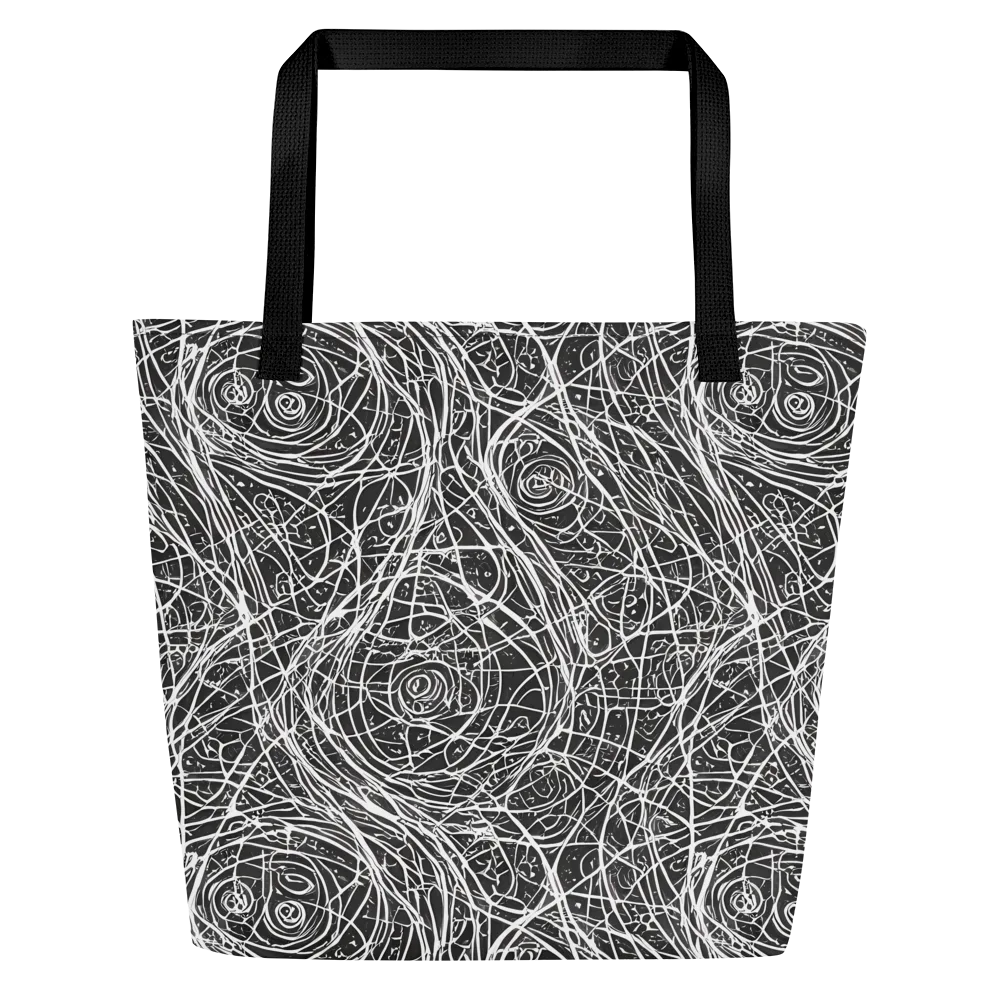 Inkstorm on Large Tote Bag W/ Pocket — Front