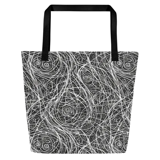 Inkstorm on a Large Tote Bag W/ Pocket