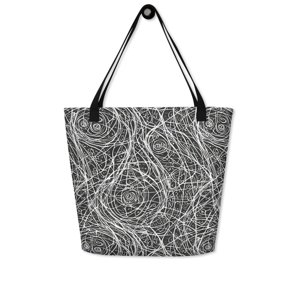 Inkstorm on Large Tote Bag W/ Pocket — Front