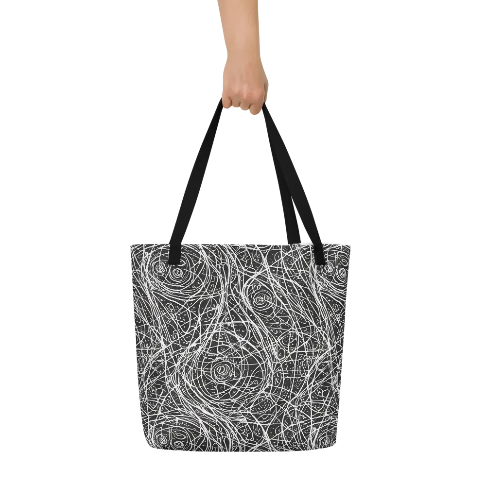 Inkstorm on Large Tote Bag W/ Pocket — Front