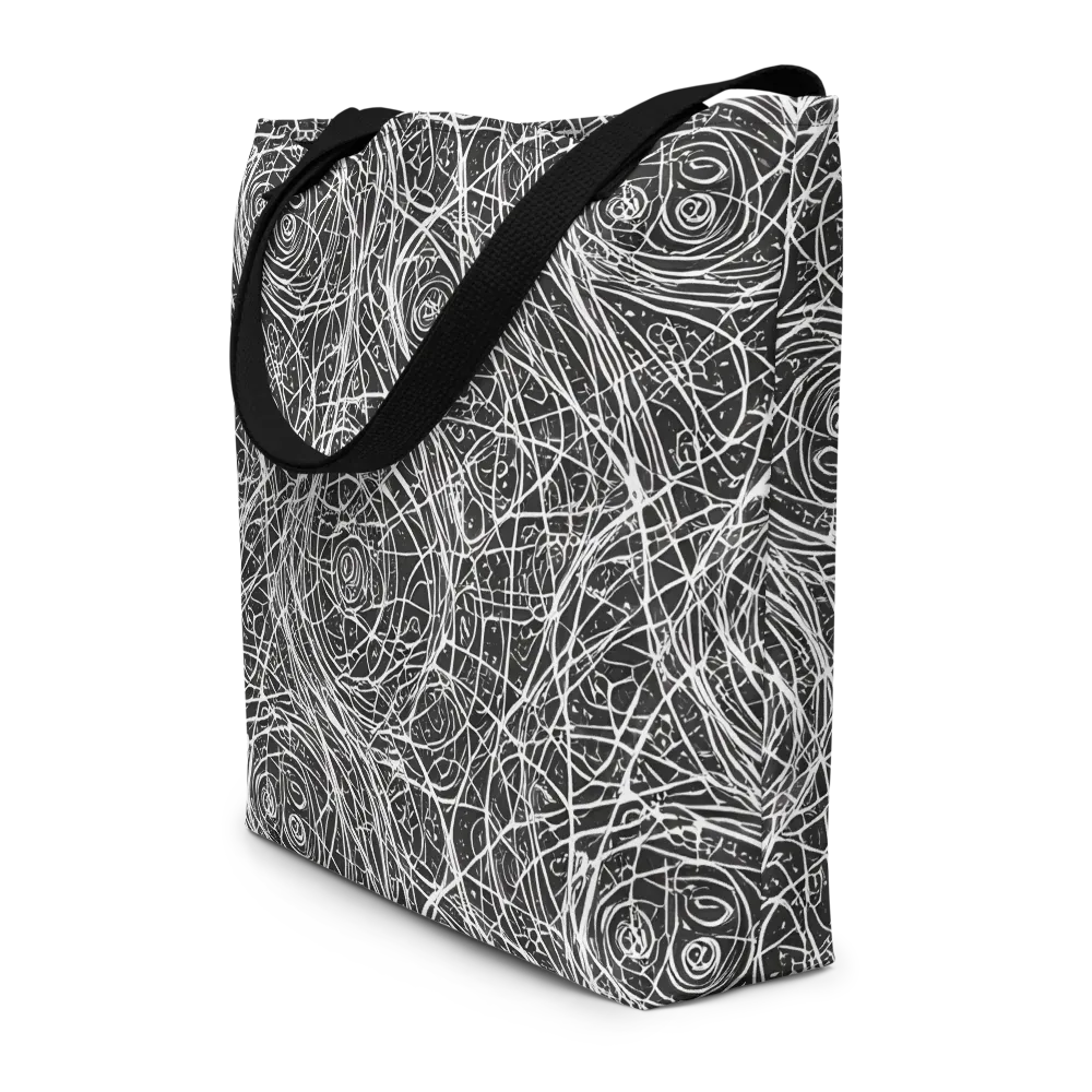 Inkstorm on Large Tote Bag W/ Pocket — Front