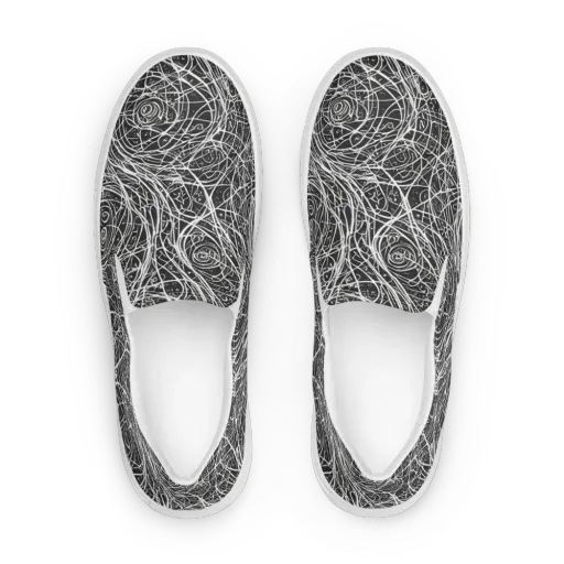 Inkstorm on a Women's Slip-On Canvas Shoes