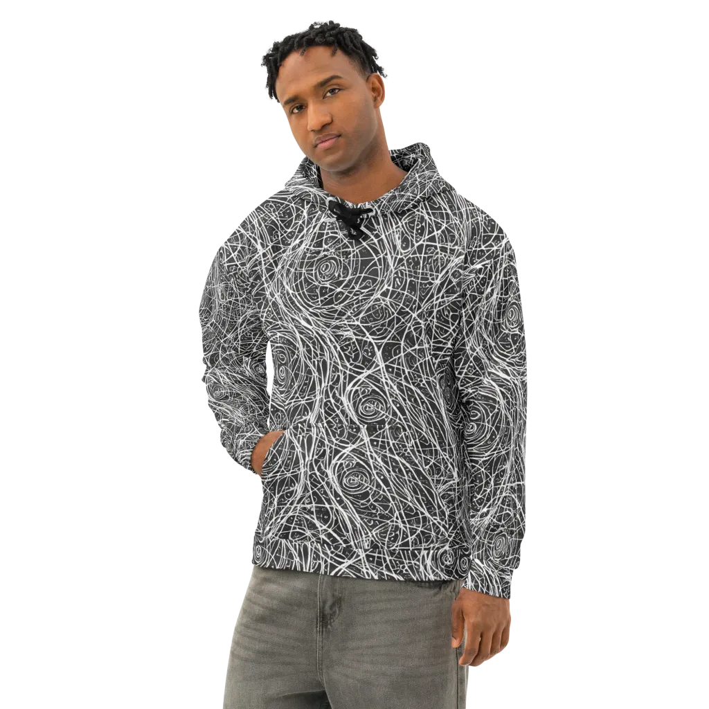 Inkstorm on Cotton Hoodie — Left Front