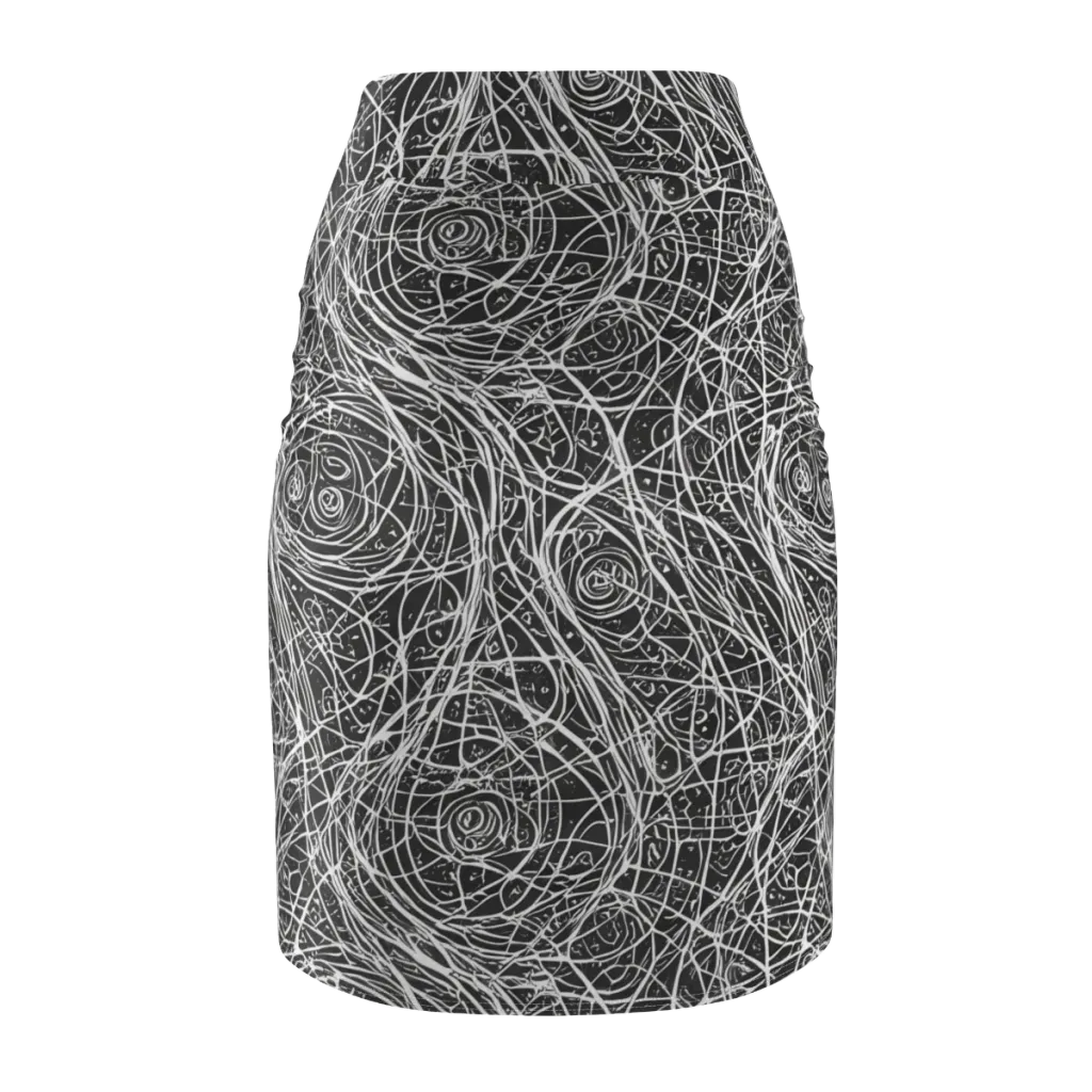 Inkstorm on Pencil Skirt — Back