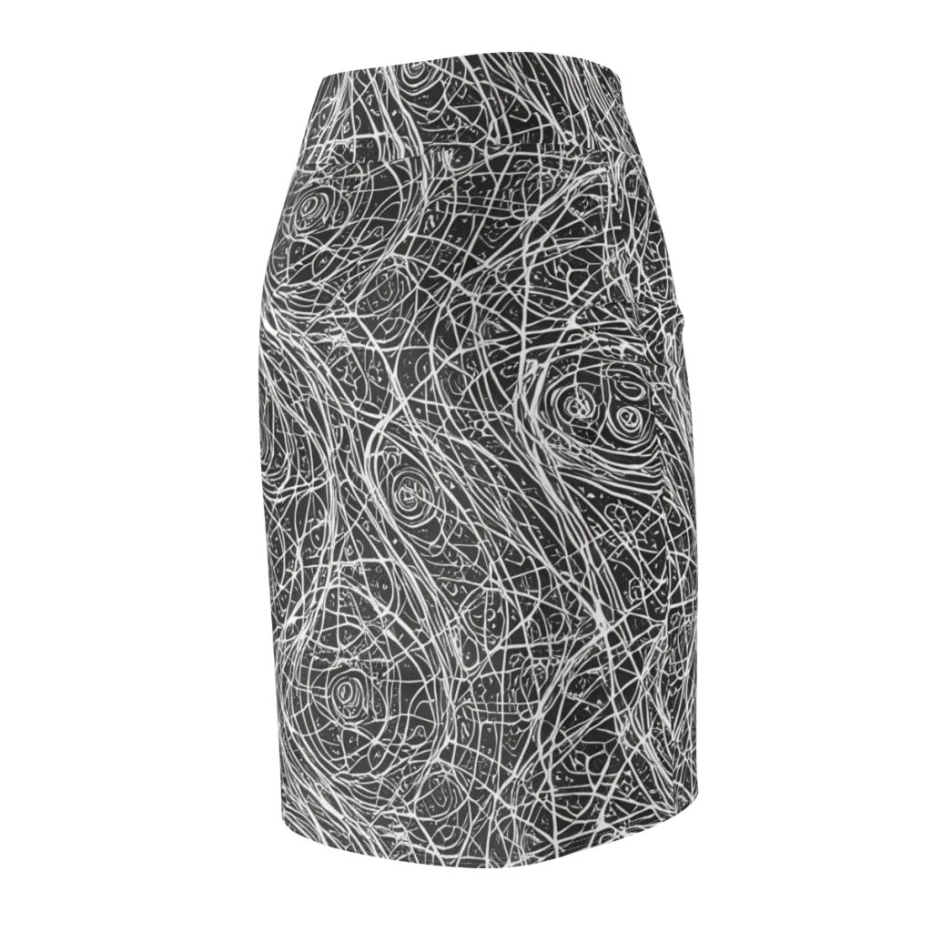 Inkstorm on Pencil Skirt — Back Side