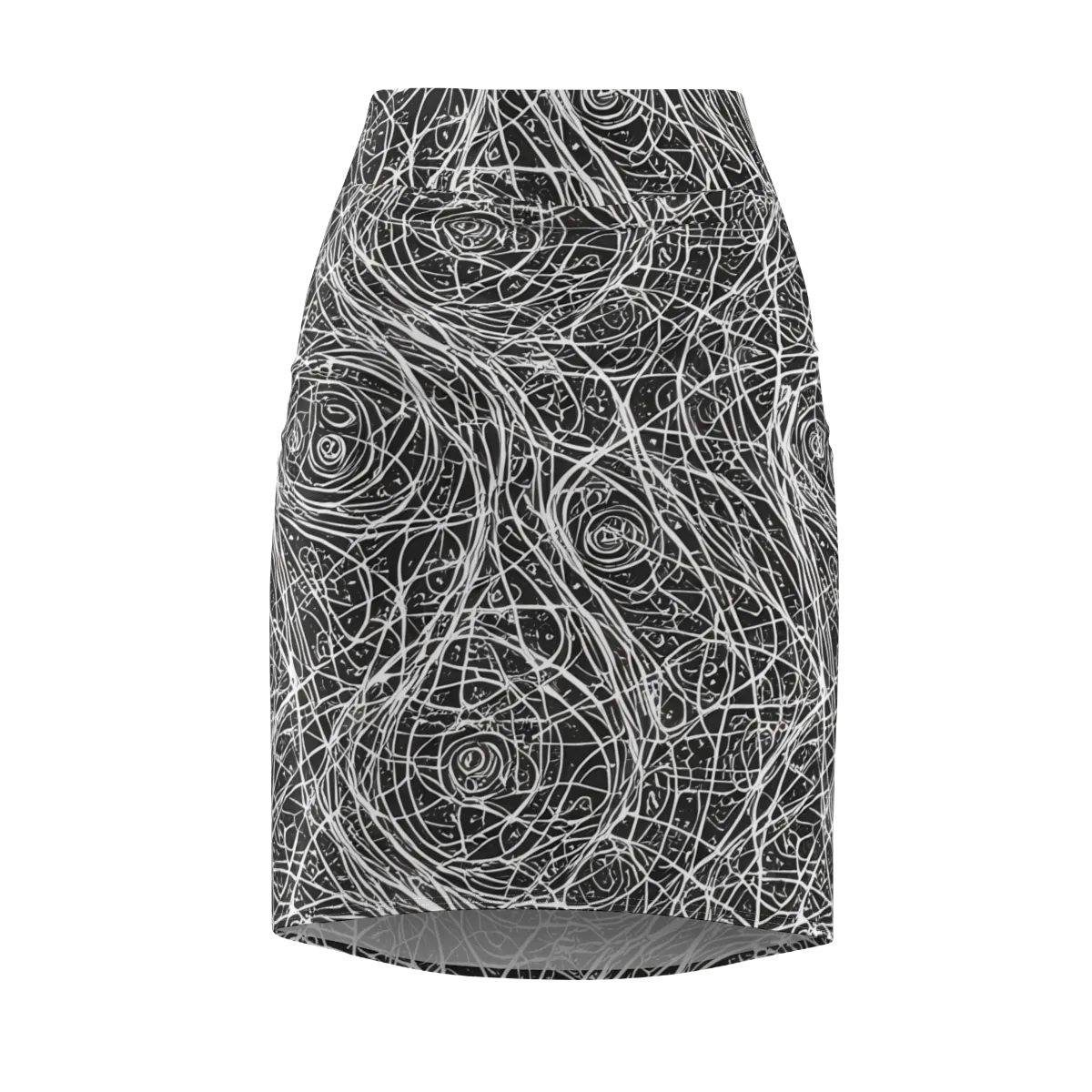 Inkstorm on Pencil Skirt — Front