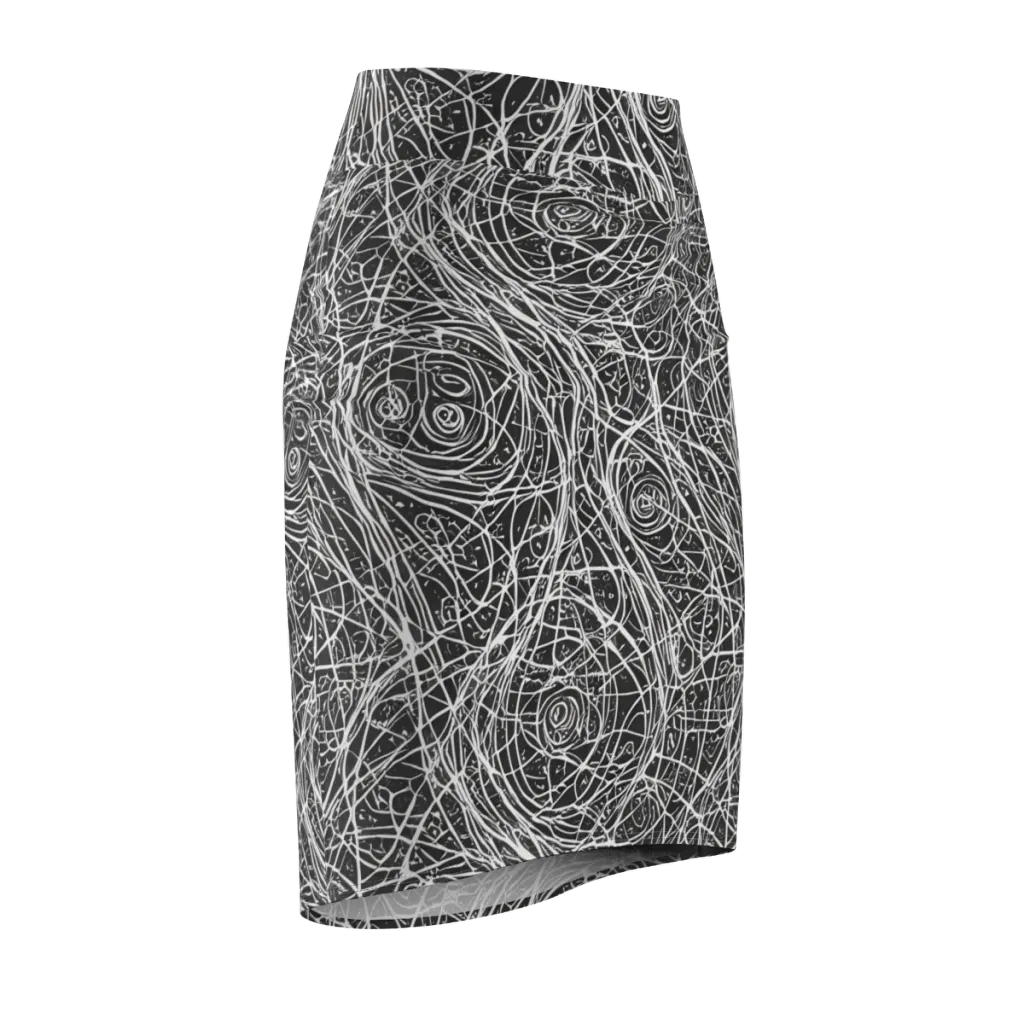 Inkstorm on Pencil Skirt — Front Side