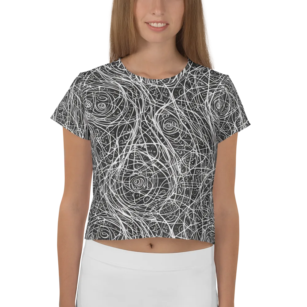 Inkstorm on Crop Tee — Front