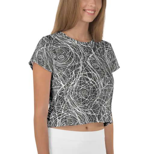 Inkstorm on a Crop Tee