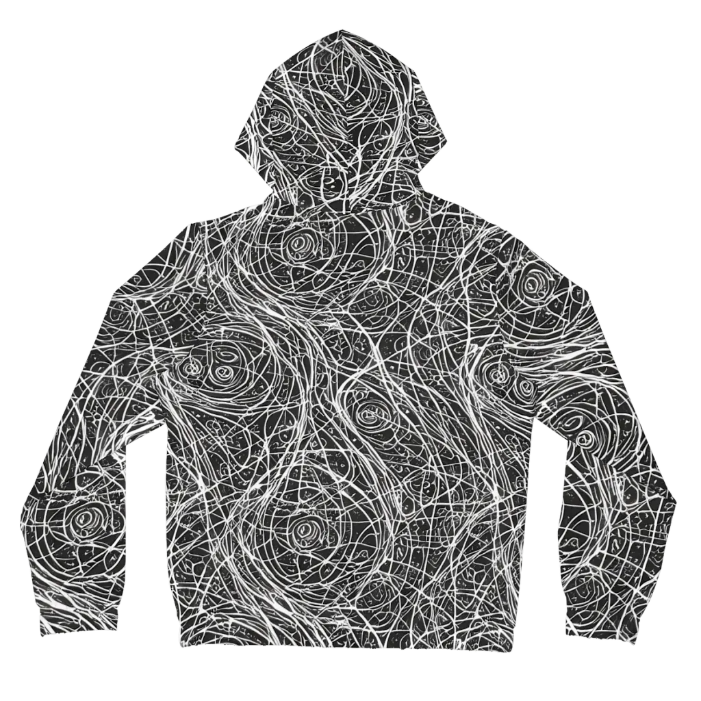 Inkstorm on Women's Full-Zip Hoodie — Back