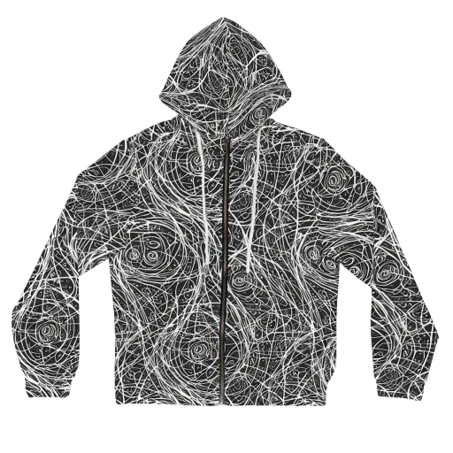 Inkstorm on a Women's Full-Zip Hoodie