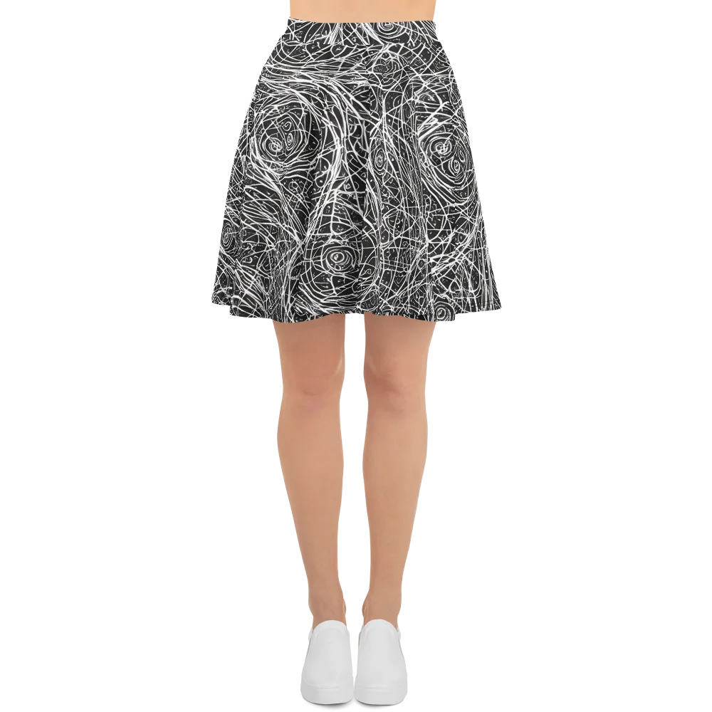 Inkstorm on Skater Skirt — Front