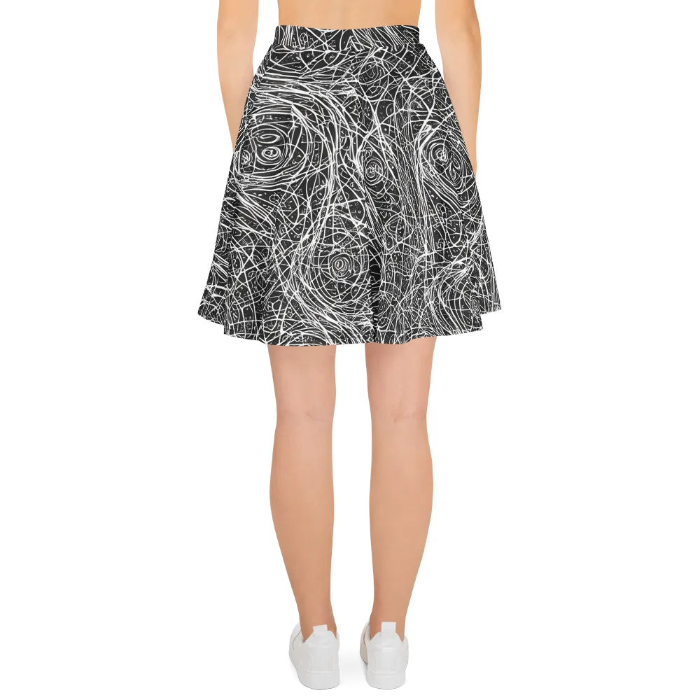 Inkstorm on Skater Skirt — Back