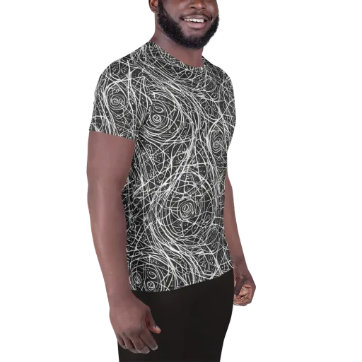 Inkstorm on a Men's Athletic T-Shirt