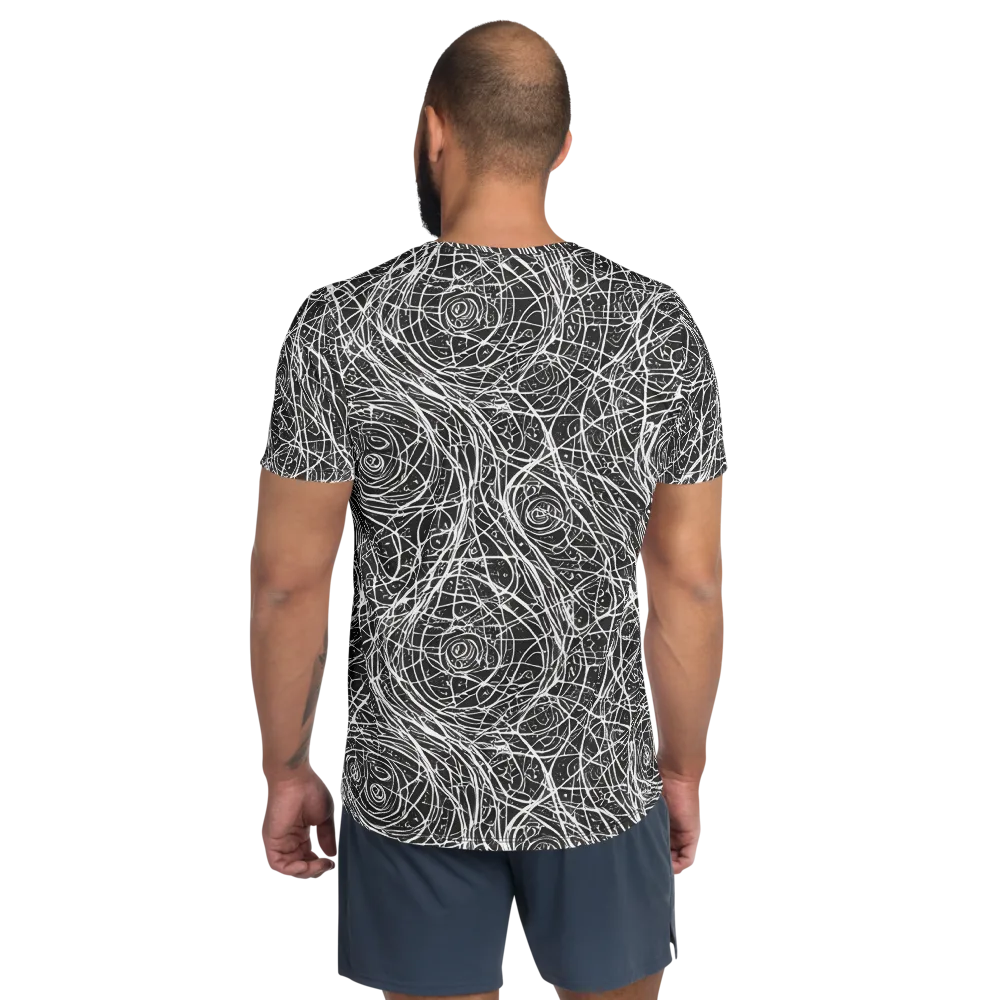 Inkstorm on Men's Athletic T-Shirt — Back