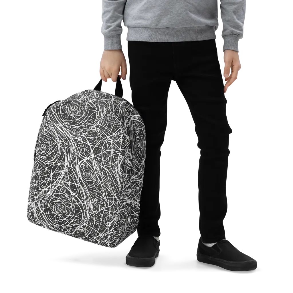 Inkstorm on Minimalist Backpack — Zoomed-in
